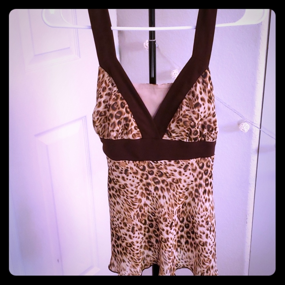 Vintage No Boundaries Leopard Tank top